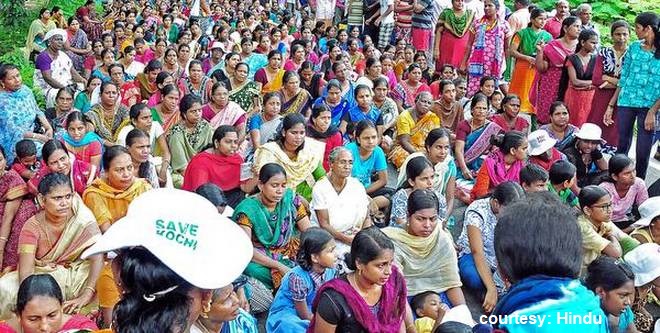 പുതുവൈപ്പ് നിവാസികൾ നിരോധനാജ്ഞ ലംഘിച്ചു; സംഘർഷം , അറസ്റ്റ് …!